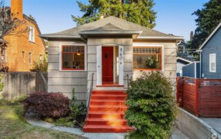 Front porch of a Seattle Craftsman home with fresh paint and native landscaping, symbolizing market-ready preparation